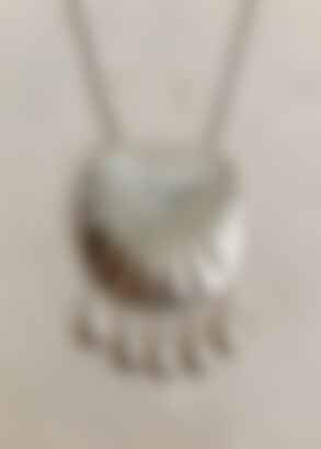Petra Shell Necklace in Silver