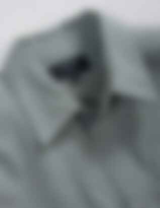 Weston Marled Selvedge Chambray Workshirt in Sage Green