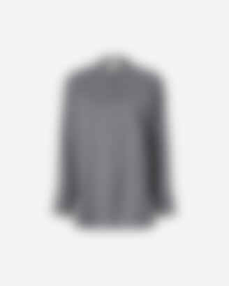 The Oversized Shirt in Lightweight Mélange Wool