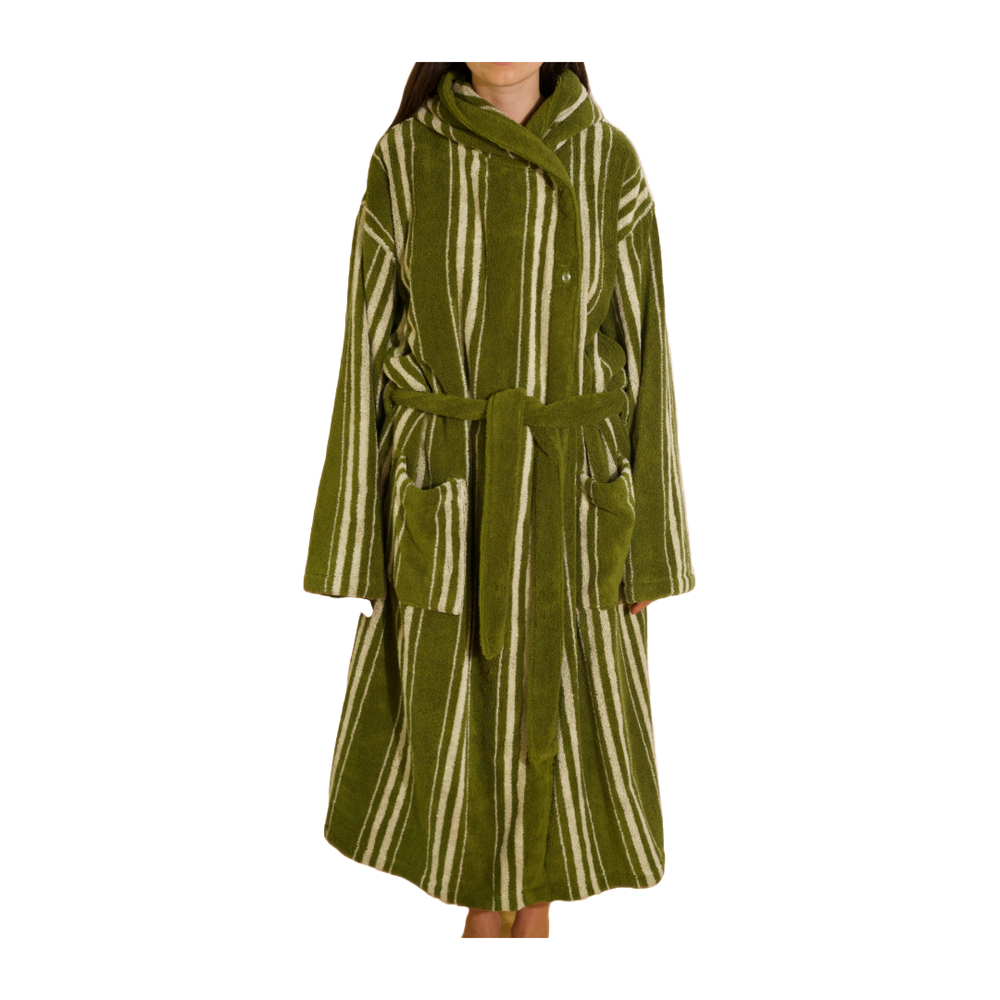 【YOURNUS】Silhouette loose robe coat Shine Texture Oversized Coat
