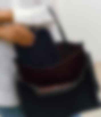 Wristlet Clutch in Nubuck Navy