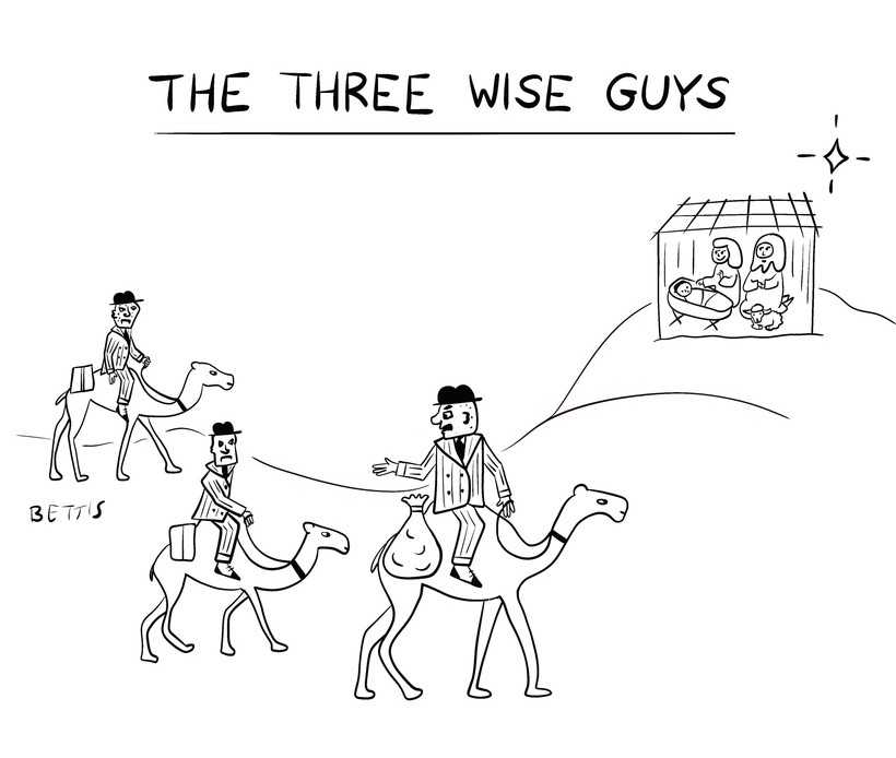 “Listen up. We unload the frankincense and the myrrh, and we don’t know nothin’ about no gold. Capiche? ”