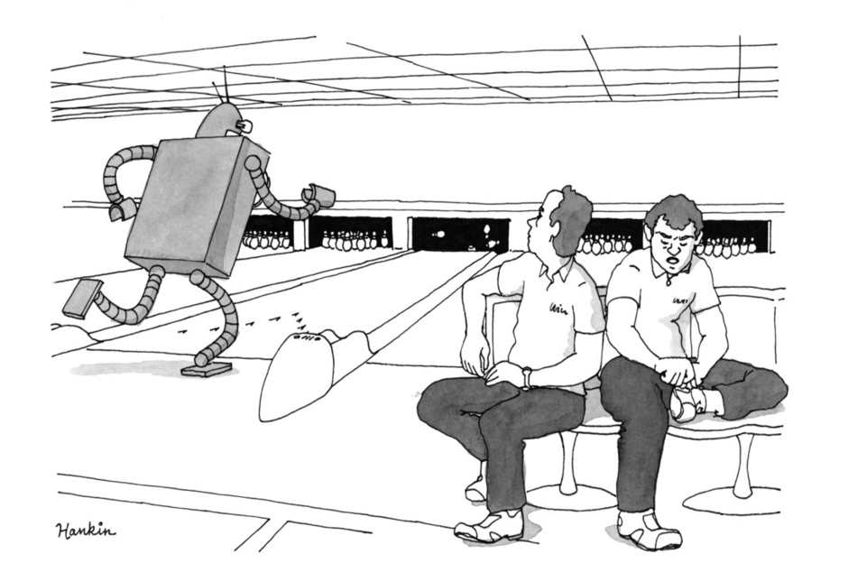 “Oh, he’s just lucky, and a robot.”