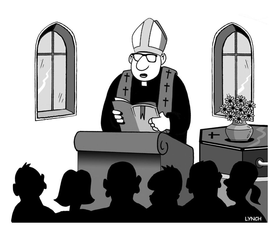 “Apologies to the family of the deceased for that mix-up in the requiem music, which was meant to be ‘Stairway to Heaven’ and not ‘Highway to Hell.’”