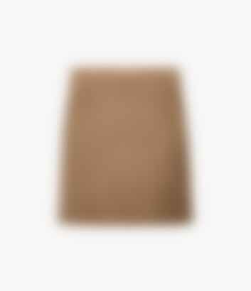 Tailored Mini Skirt in Camel