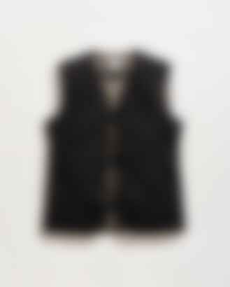 Waxed Canvas Bond Peacoat in Black