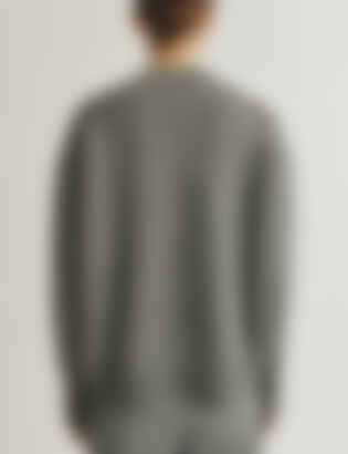 The Julian Sweater in Wool and Cashmere in Heather Grey