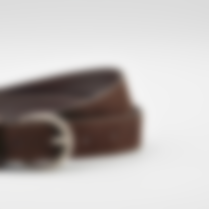 Classic Belt in Chocolate Suede