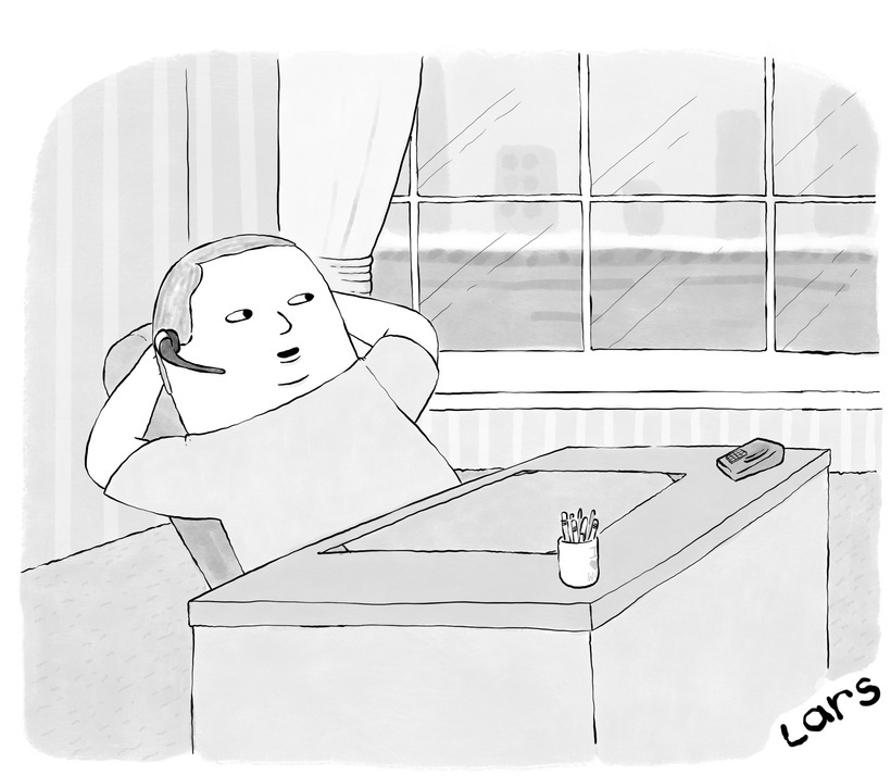 “I love working from home. I can make my own hours, and the ankle monitor is actually pretty comfortable.”