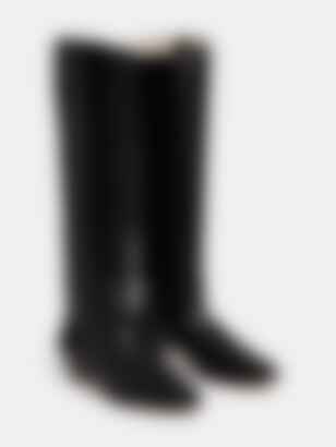 Allegra Riding Boot in Black Leather