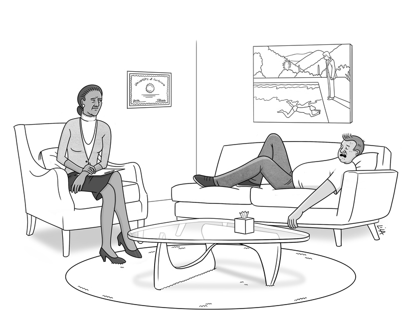 “Ew! This couch is still warm from the last guy.”