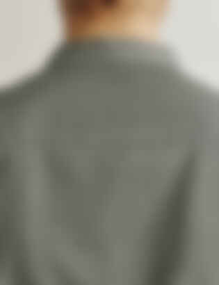 The Oversized Shirt in Lightweight Mélange Wool