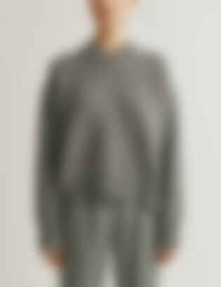 The Julian Sweater in Wool and Cashmere in Heather Grey