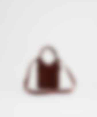 Mini Mini Fortuna Bucket in Chocolate Suede