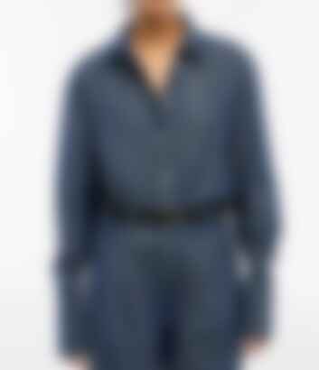 Chambray Shirt in Dark Blue