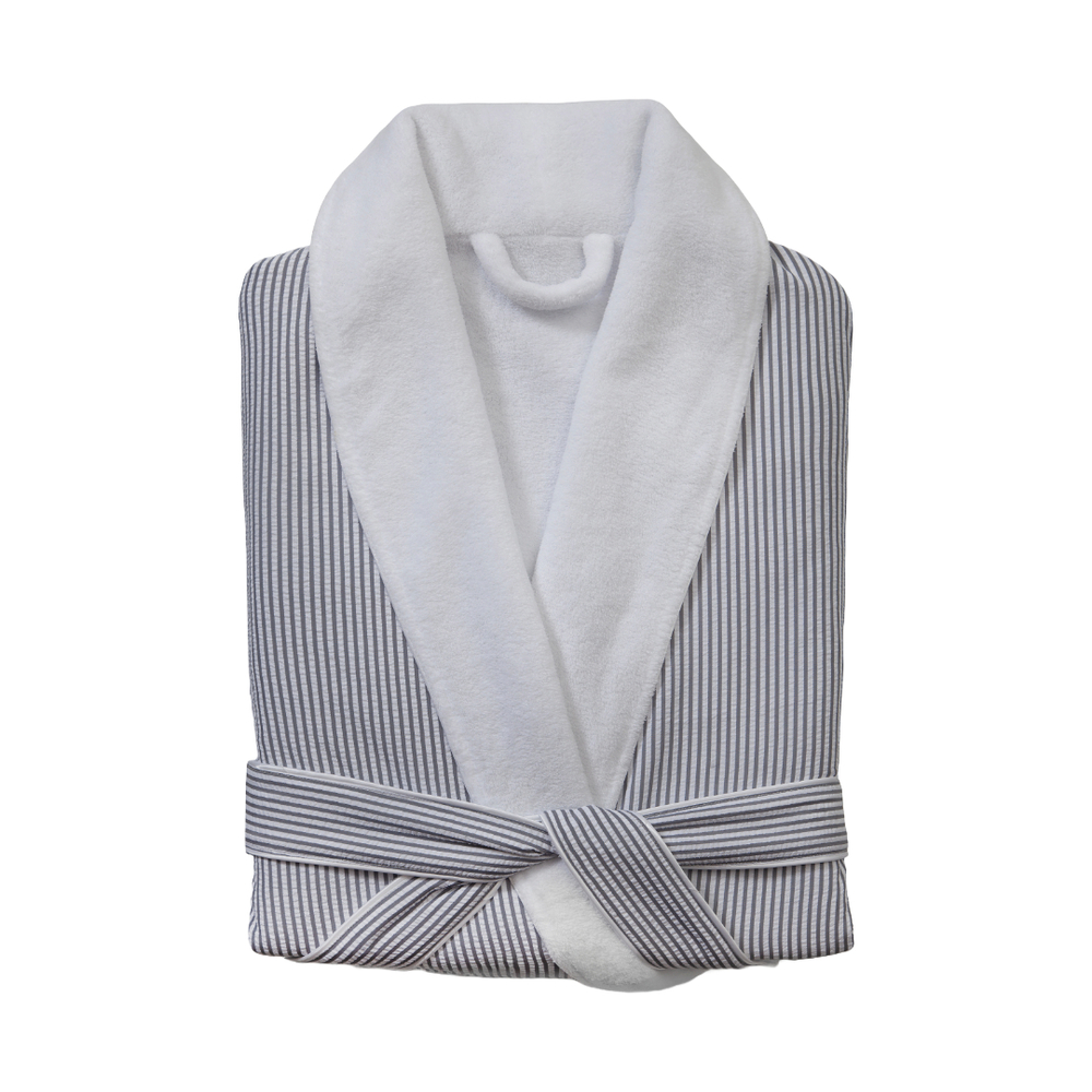 Kassatex's Classic Seersucker Striped Robe at Air Supply