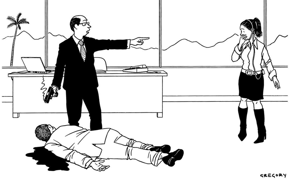 “Call my attorney and say that I killed Ted in self-defense. Call my publicistand say that I wish Ted the best of luck in all his future endeavors.”