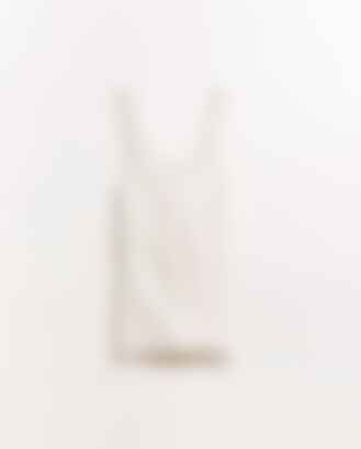 Transfer Rib U Tank in White