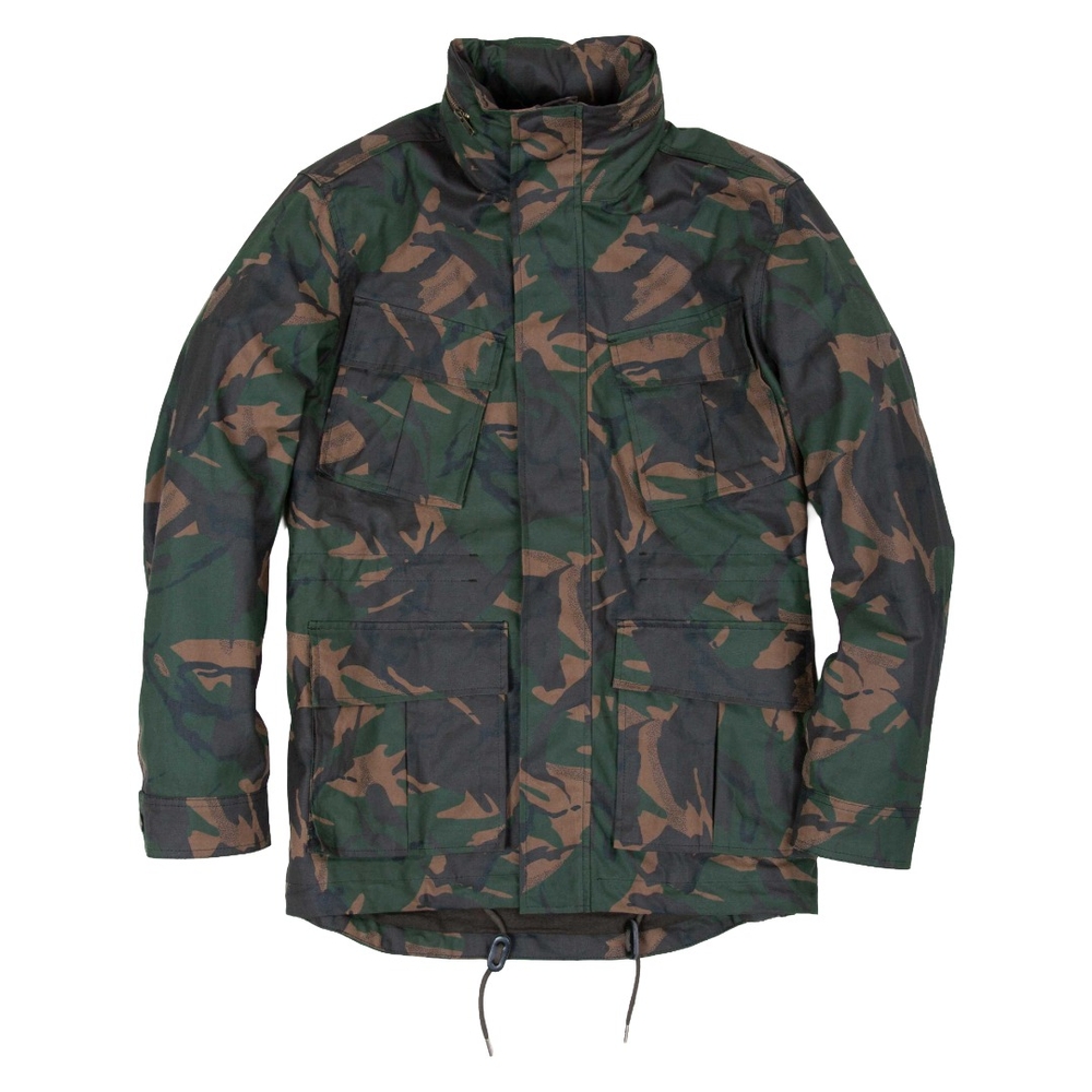 Rivay Waxed Cotton Field Jacket in British Woodlands Camo at Air Supply