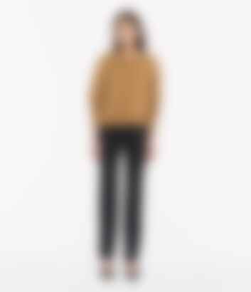 Cashmere Knit Sweatshirt in Camel