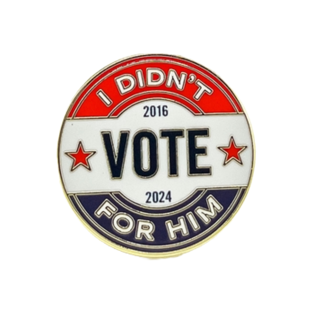 Aufbügel-Patch „I Didn't Vote For Him“ – 7,6 Cm, Bestickt, Für Kleidung Oder Taschen