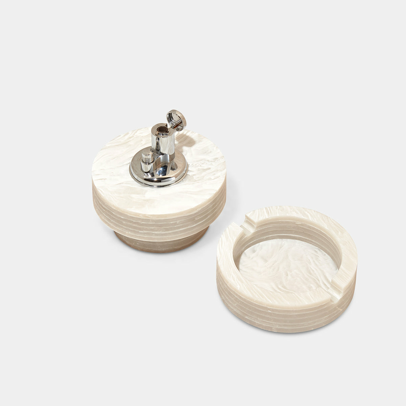 Edie Parker Tabletop Lighter in Alabaster at Air Supply