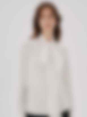 Bow Blouse in White