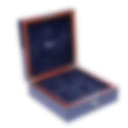 Heritage Chroma Four Watch Box in Navy Blue