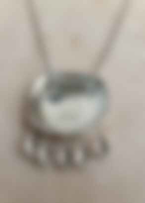 Petra Shell Necklace in Silver