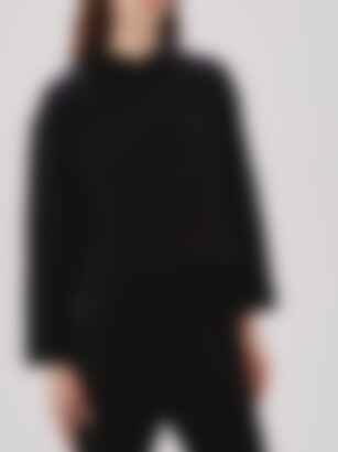 Cropped Hoodie in Black