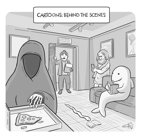 “Reaper! You’re on in five pages.”