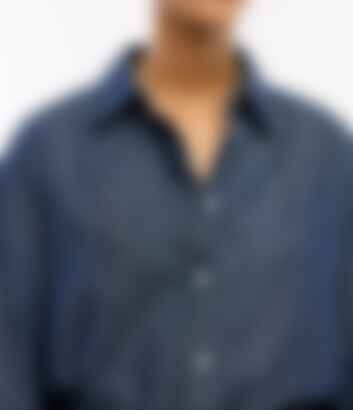 Chambray Shirt in Dark Blue