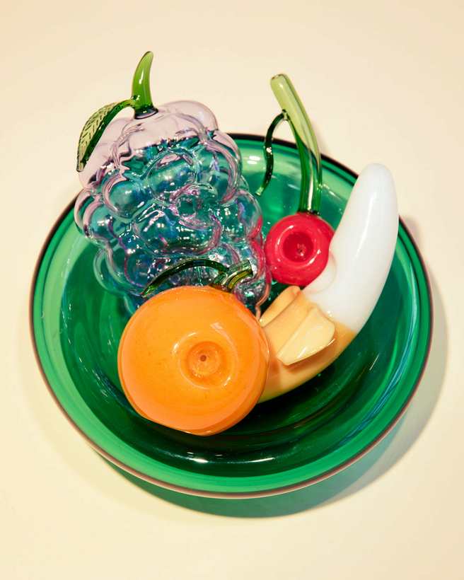 Edie Parker Flower Orange Glass Pipe at Air Supply