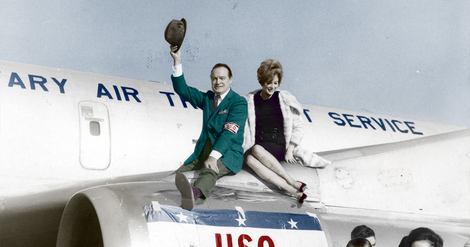 Bob Hope at NY-Historical Society - Air Mail