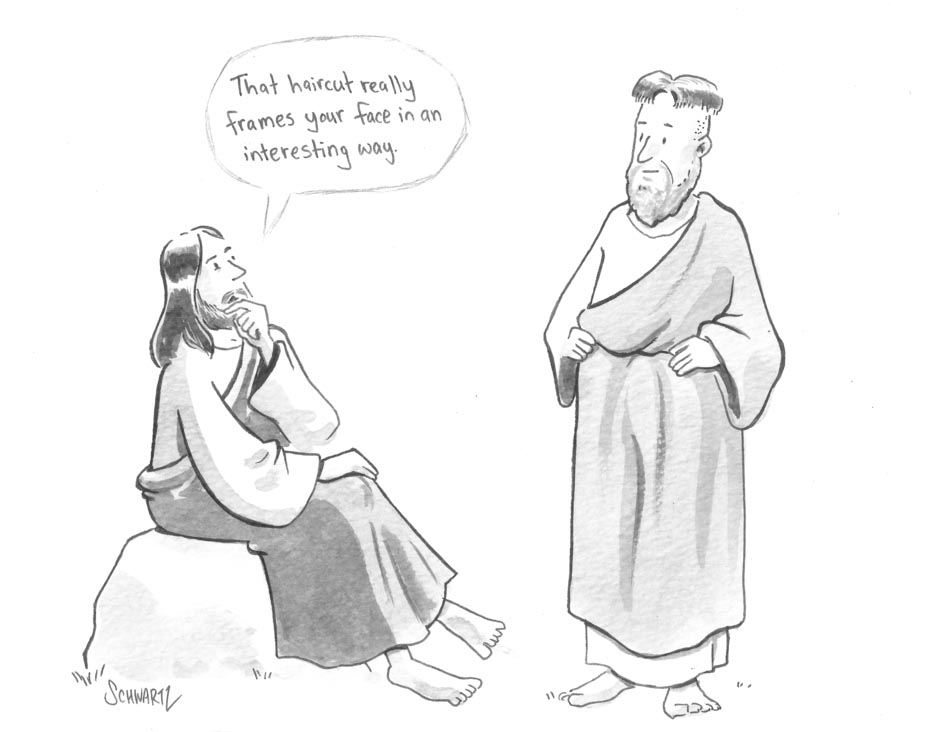 The miracle of Jesus walking on eggshells.