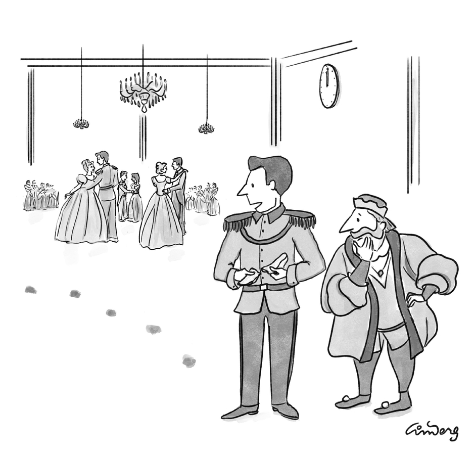 “I don’t know her name, but this broken glass slipper is a clue. That, and the trail of blood.”