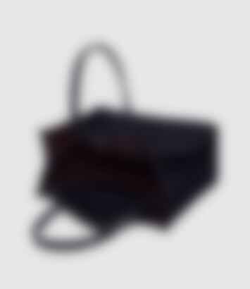 Wristlet Clutch in Nubuck Navy