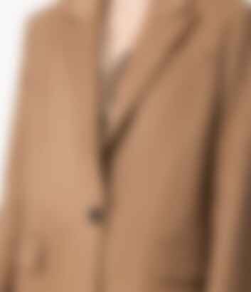 Tailored Cashmere Jacket in Camel