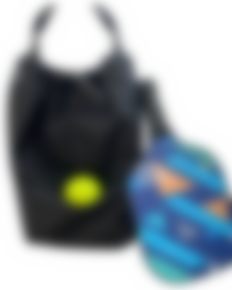 Ripple Duo Pocket Bag in Stingray Black