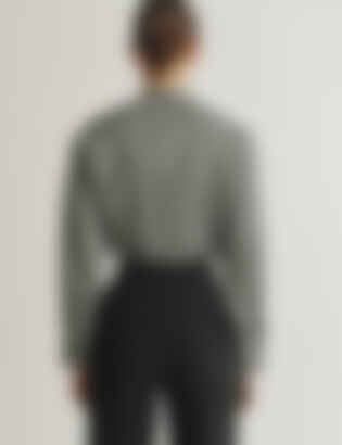The Oversized Shirt in Lightweight Mélange Wool