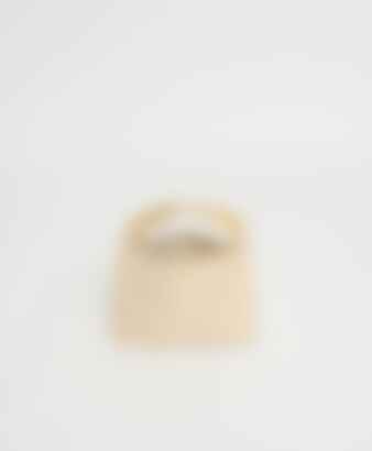 Metal Handle Hera in Jasmine Textured Raffia