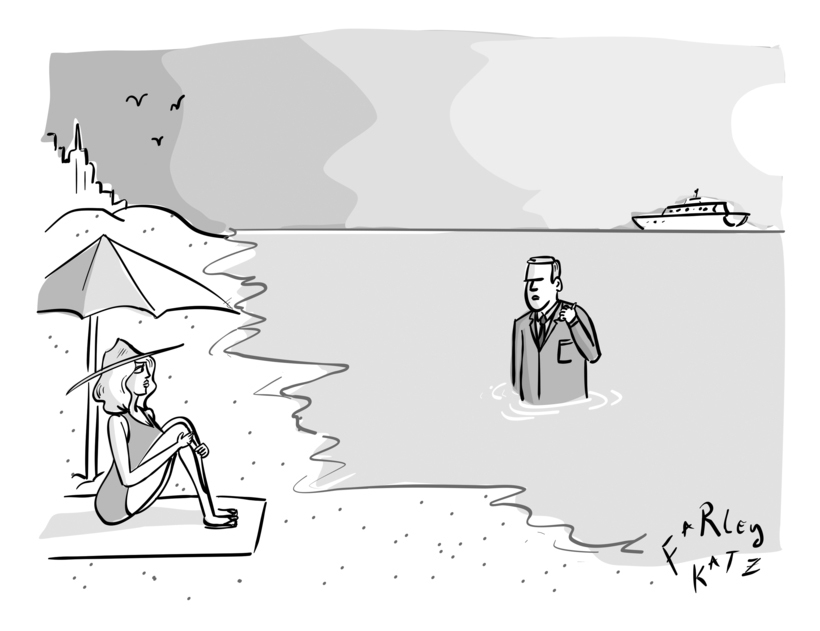 “No land women want me, so I’m off to try my hand in the sea.”