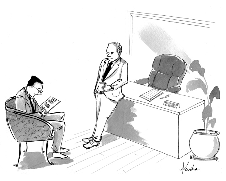 “How’s this? ‘Employee grants to Company, throughout the universe, the omniverse, including all fictional universes or parallel universes yet to be discovered, and even in the event of time travel or other space-time-continuum-disrupting technology, all rights to all things from the dawn of time until forever and ever and ever and ever and ever.’”