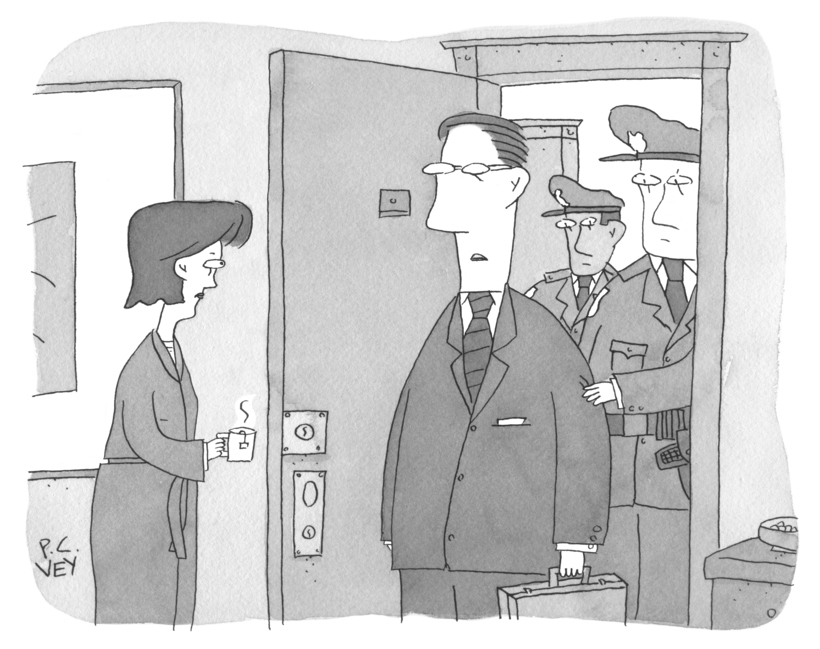 “I should be home at the regular time &#8230; unless the charges stick.”