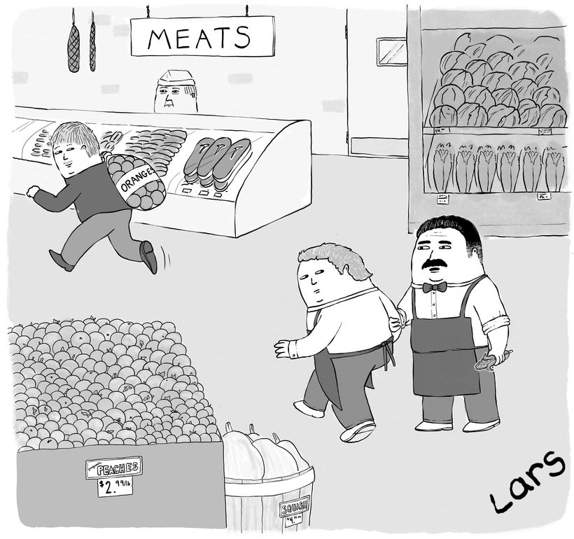 “Don’t, son—once they cross over into meats, they’re out of our jurisdiction.”