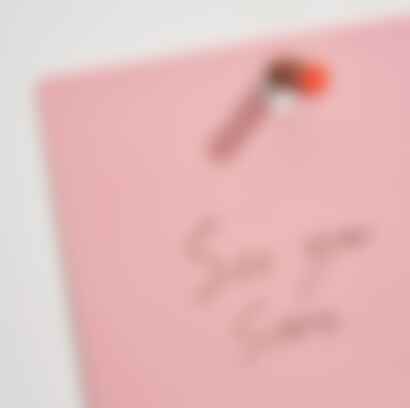 Magnetic Wall Clipboard in Pink/Red