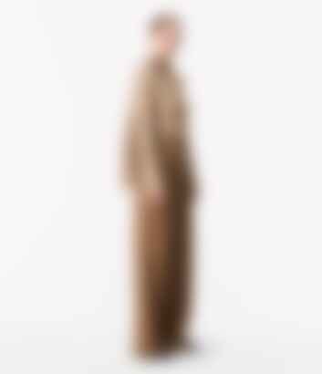 Cashmere Pleated Trouser in Camel