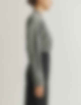 The Oversized Shirt in Lightweight Mélange Wool