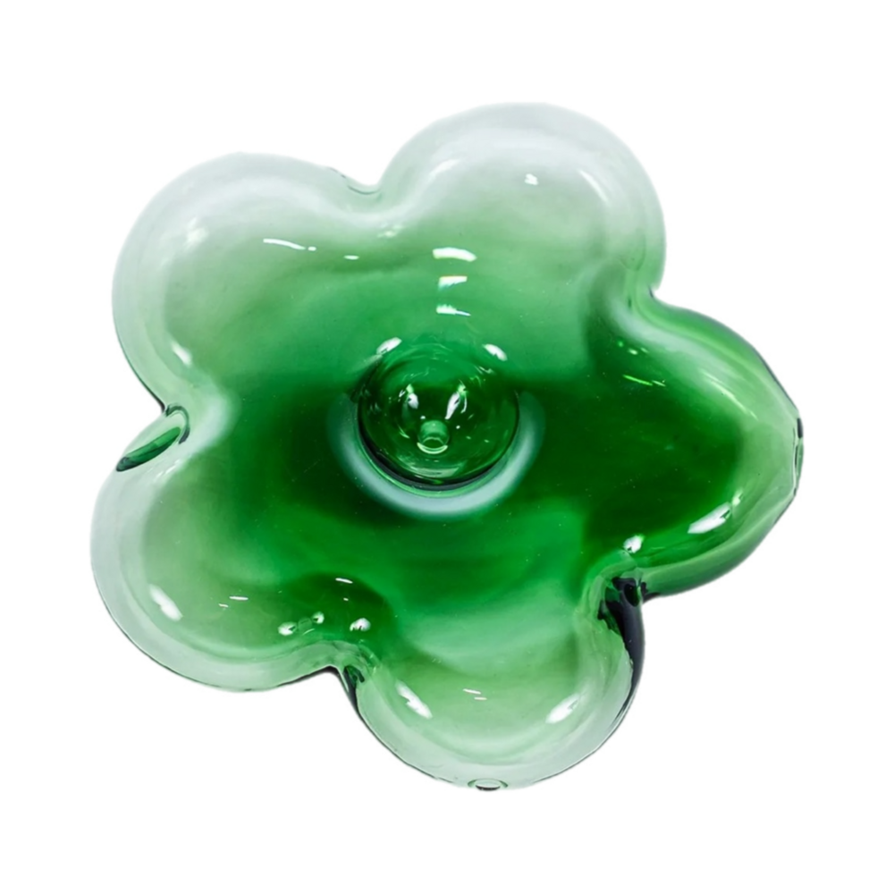 Edie Parker Flower Petal Glass Pipe in Leaf at Air Supply