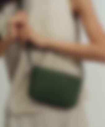 Clio Bag in Moss Suede
